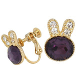 Studs - Colored Crystal Bunny Stud
