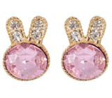 Studs - Colored Crystal Bunny Stud