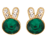 Studs - Colored Crystal Bunny Stud