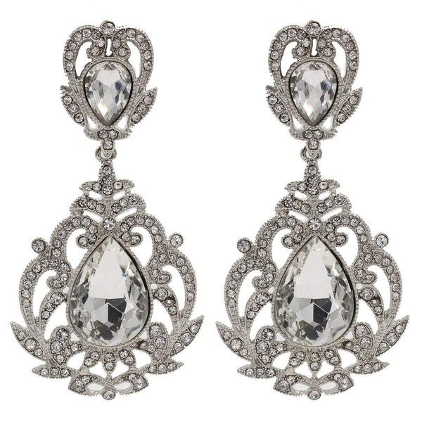 Drops - Large Crown Rococo Crystal Double Drop