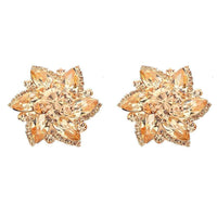 Studs - Large Colored Flower Cocktail Stud